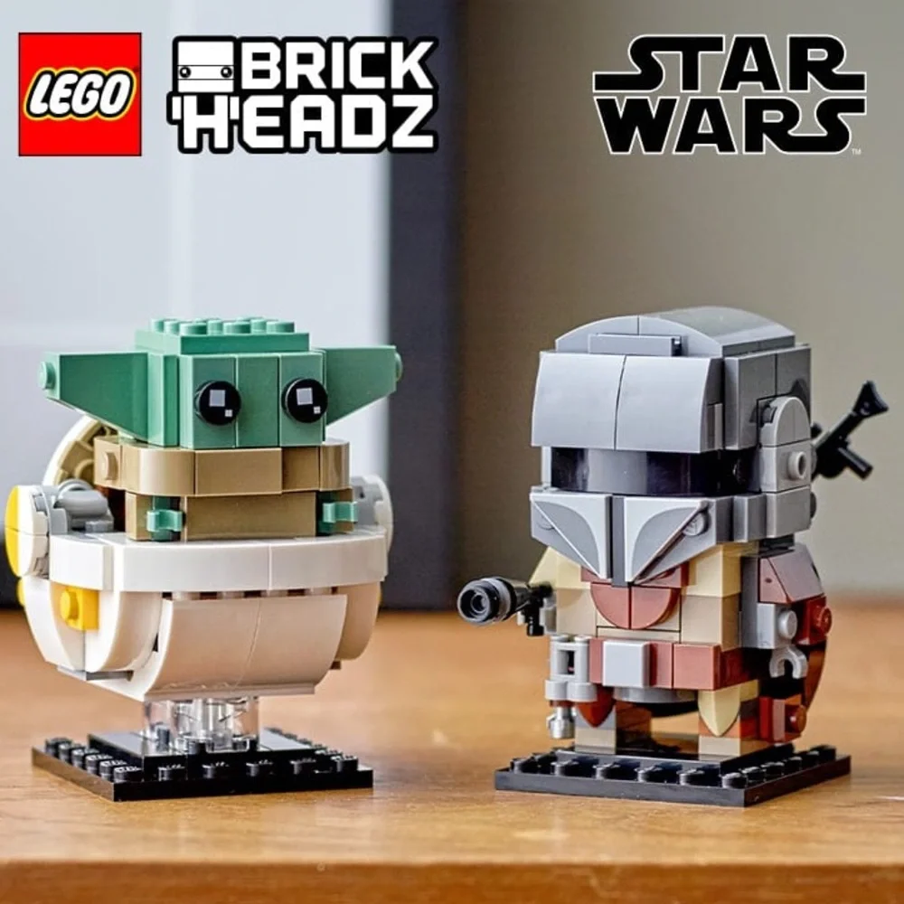 LEGO BrickHeadz Star Wars The Mandalorian & The Child New in box. Retired Set.